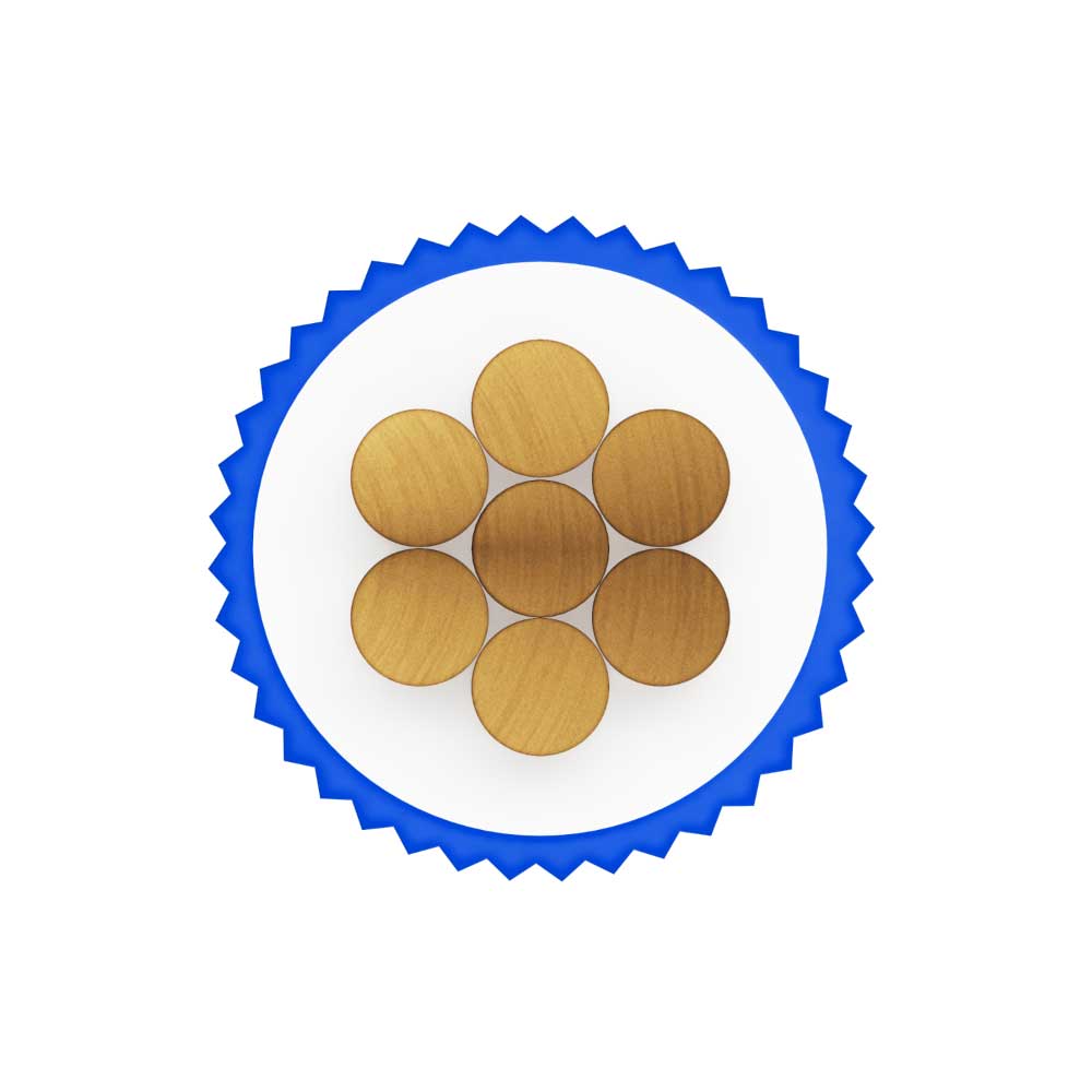 Cable THW-90 +plus 450/750 V 14 AWG Azul Indeco - Imagen 3