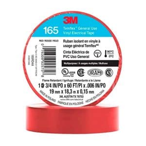 Cinta Aislante Vinílica Temflex 165 3/4" x 18m Rojo