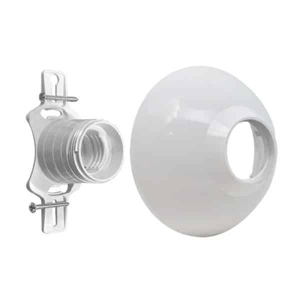 Wall Socket E-27 100W Blanco - Imagen 2