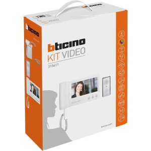 Kit video 7" con auricular sistema 4 hilos